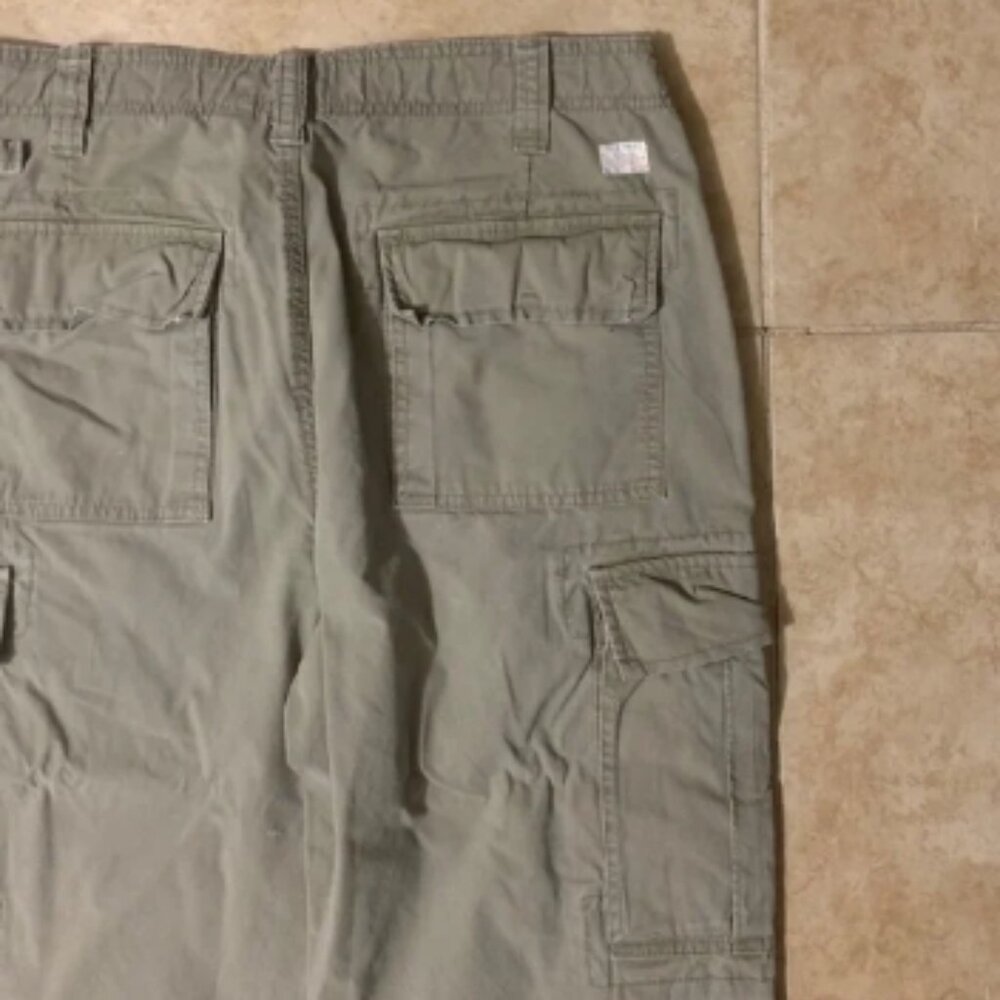 Vintage Old Navy Pants Men's 33x30 Green Paratrooper‎ Utility Cargo Skate Baggy
